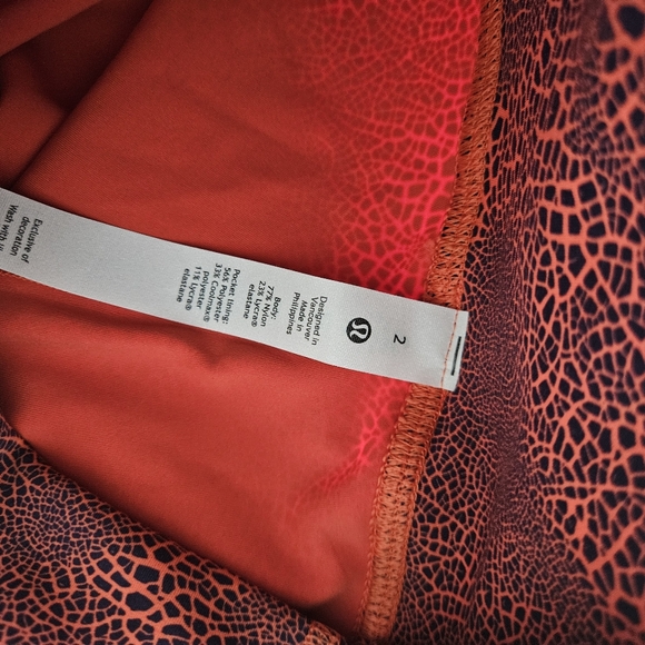 NWT Lululemon Wunder Train HR Tight 25" Size 2 Crackle Glaze Vintage Orange - Picture 14 of 15